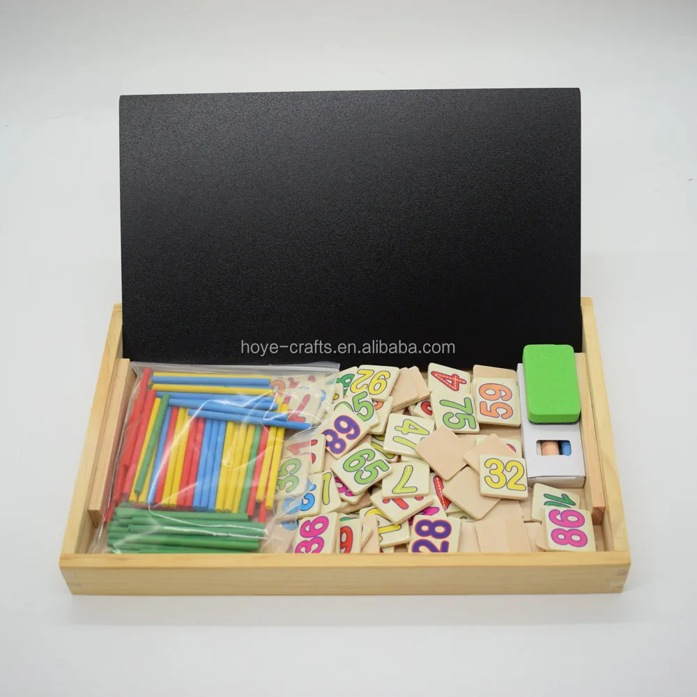 Hoye Crafts Arithmetic Box with Clock Game Kids Educational Math Toys ...