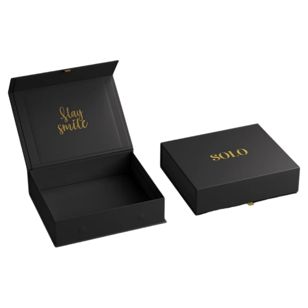 Scatola regalo grande per la Festa della Mamma, scatole regalo per compleanni, anniversari e matrimoni; scatole nere con coperchio magnetico e nastro