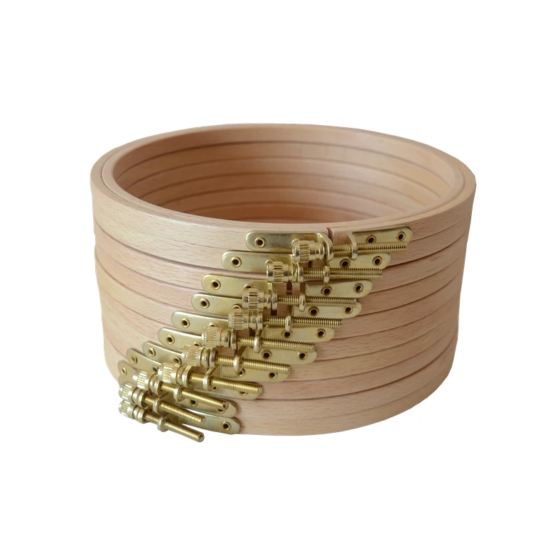 Embroidery Frame Needlework Tools Wooden Round Circle Hoop Ring for Embroidery Cross Stitch Stand