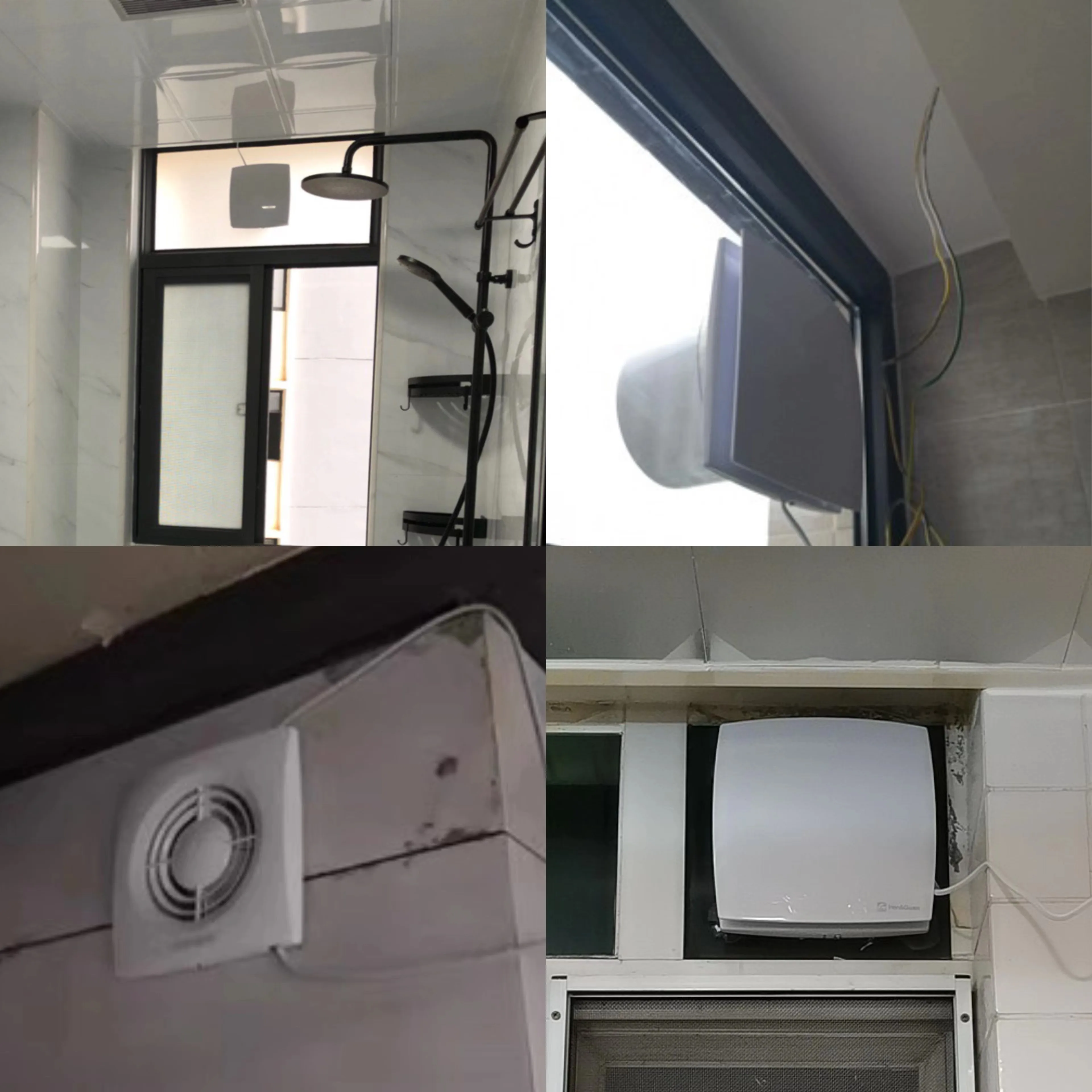 Silent 5 6 Inch Ceiling Mounted 150mm Bathroom Ventilation Extractor Fan Toilet Ventilation
