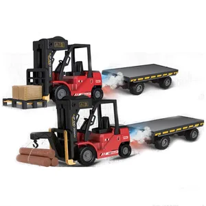 Multi-functional 1:24 Scale 2.4G Remote Control Toy Trucks Sound and Light Plastic Chargeable RC Trucks