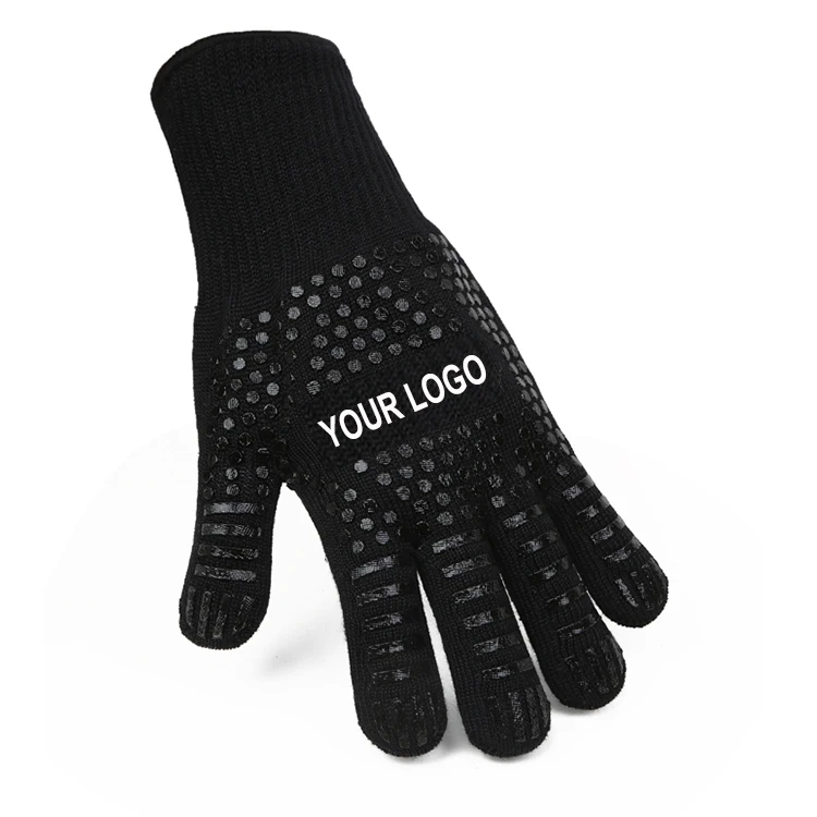 Silicone Heat Resistant Bbq Gloves For Cooking Grilling Custom Oem