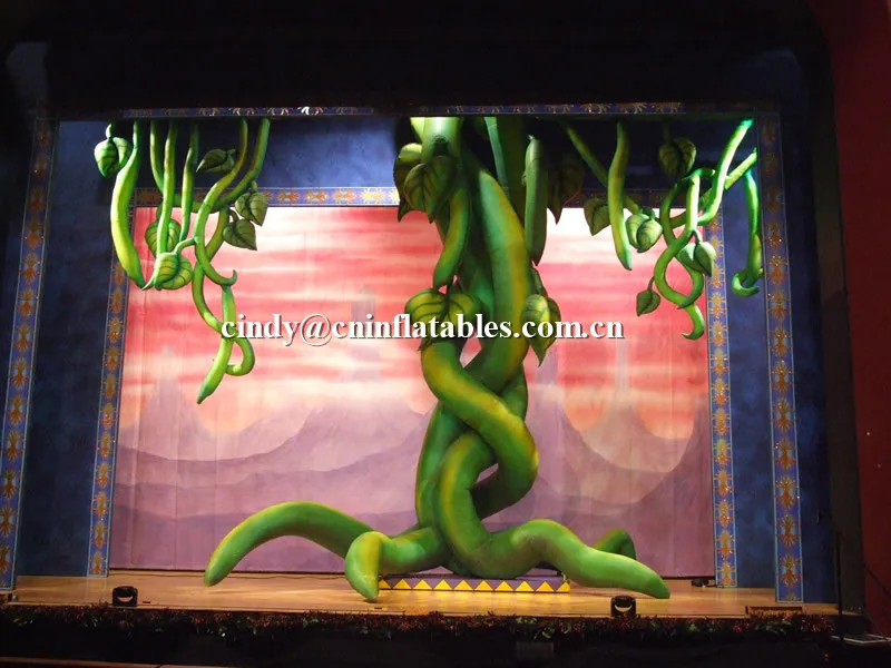 Beanstalk and Tendrils Inflated Inflatable Beanstalk Stage Props Sculptures for Sale