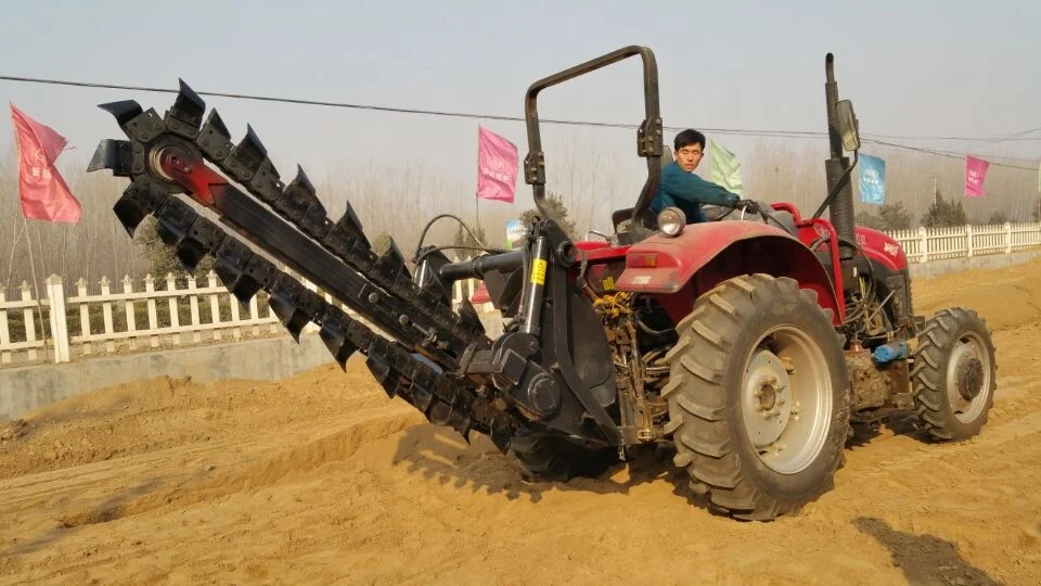 Ditching Device Two-wheel Drive Deep Soil Ditcher Trencher
