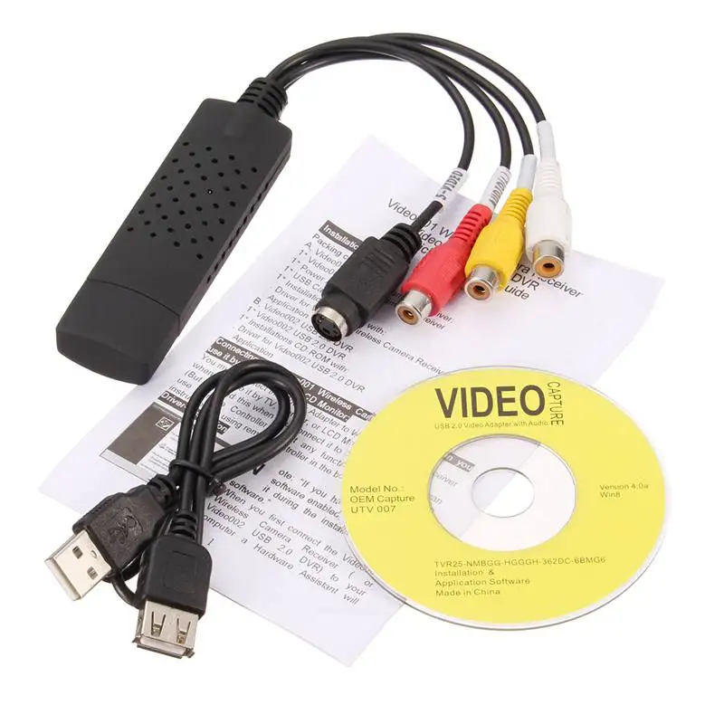 USB2.0 Audio Video Capture Card TV Tuner VHS To DVD Video