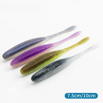 Salted High Gravity Needle Tail Worm Soft Lure, Texas Weightless Rig for Bass and Culter – Soft Lure – view 3