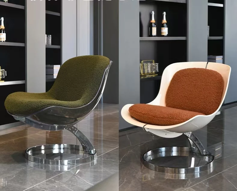 Elegant and Simple Acrylic Chair and Simple Egg Chair Color Design Can Be Customized