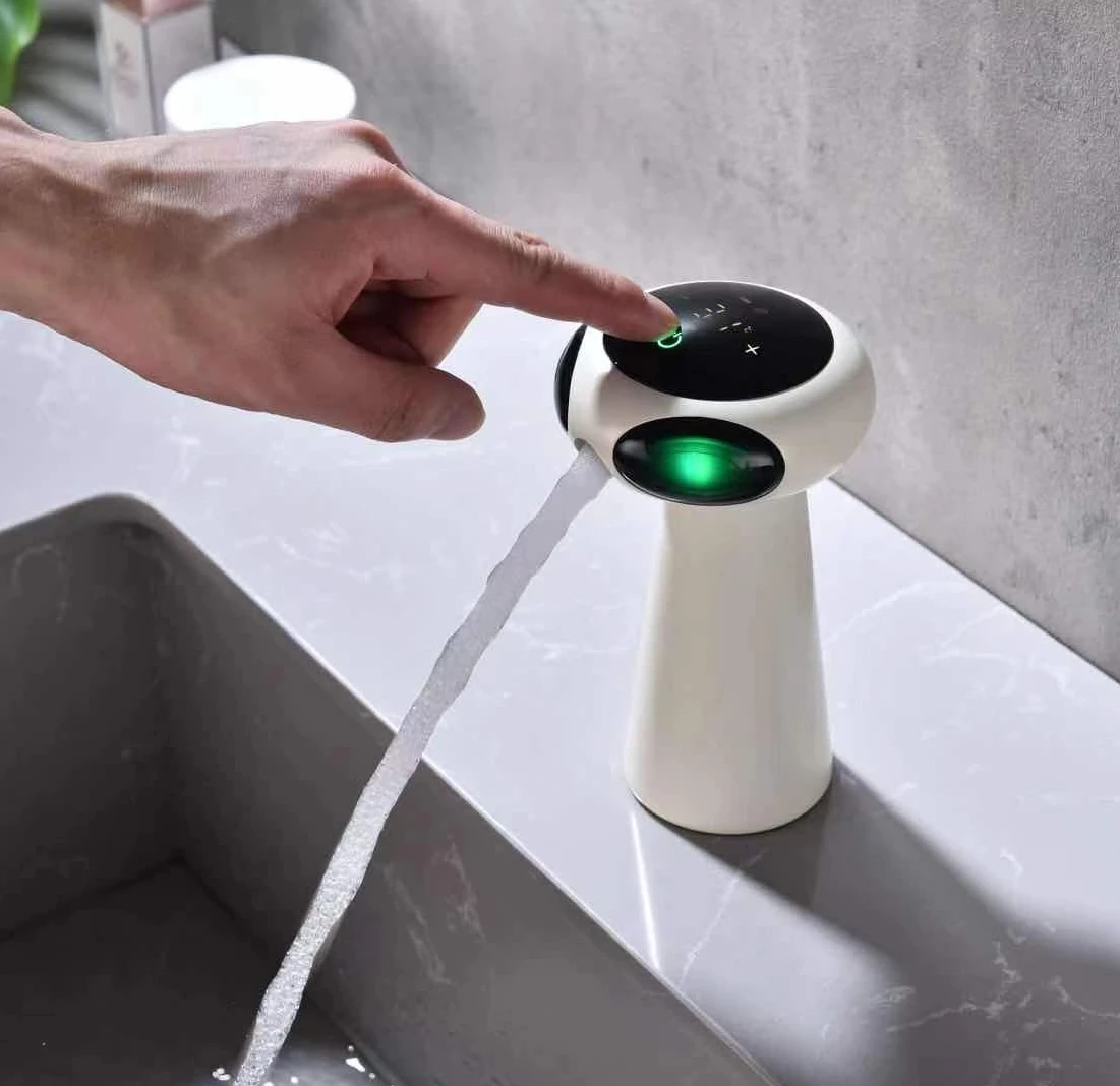 New Design AI Bathroom Sensor Faucet – Automatic Smart Tap for