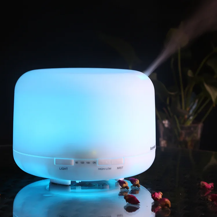Electric 500ML Ultrasonic Aromatherapy Diffuser Essential Oil Diffuser 7 Colours Mist air Humidifier for Home Office