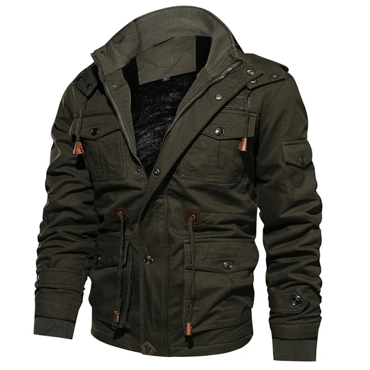 Jacket Cotton Hooded Winter Bomber Jacket Men 2022 - Buy High Quality ...