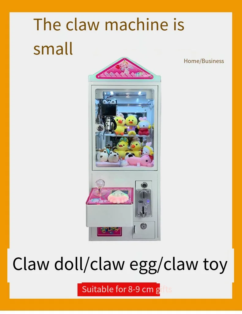 Hot Sale Mini Claw Machine Catch Doll Arcade Toy with Plush Coin Operated Games Mega  Under 100 Dollar Claw Machine