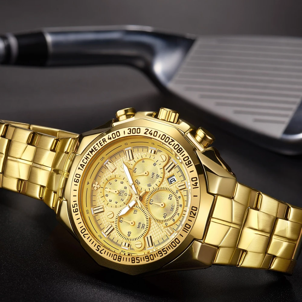 WWOOR 8868 Men's Quartz Chronograph Watch - Waterproof Luxury