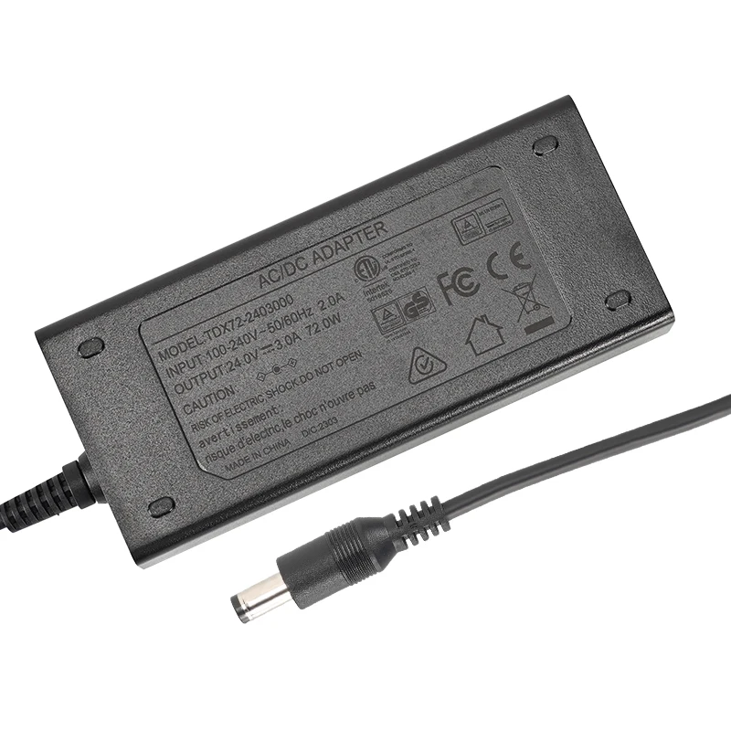 Kingroon 24V 3A Power Supply 72W, 110-240V 50/60Hz AC to DC 24 Volt ...