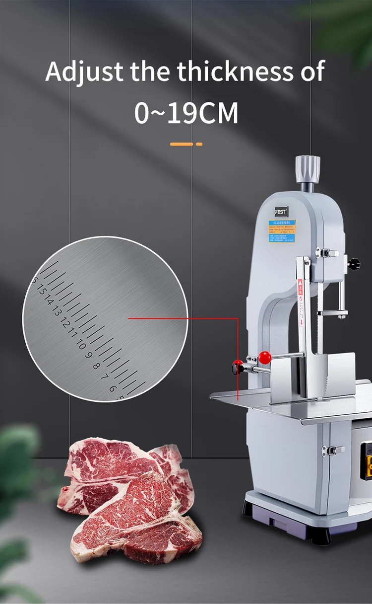 Commercial Butchery Frozen Meat Cutter - Bone Saw Machine