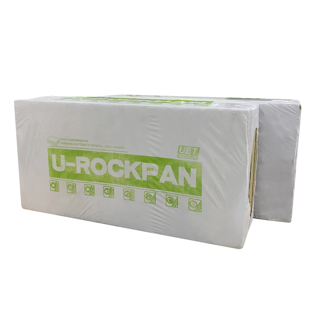 Soundproof High Density Insulation Material with Black Tissue 50mm Wall Insulation Rock Wool Board