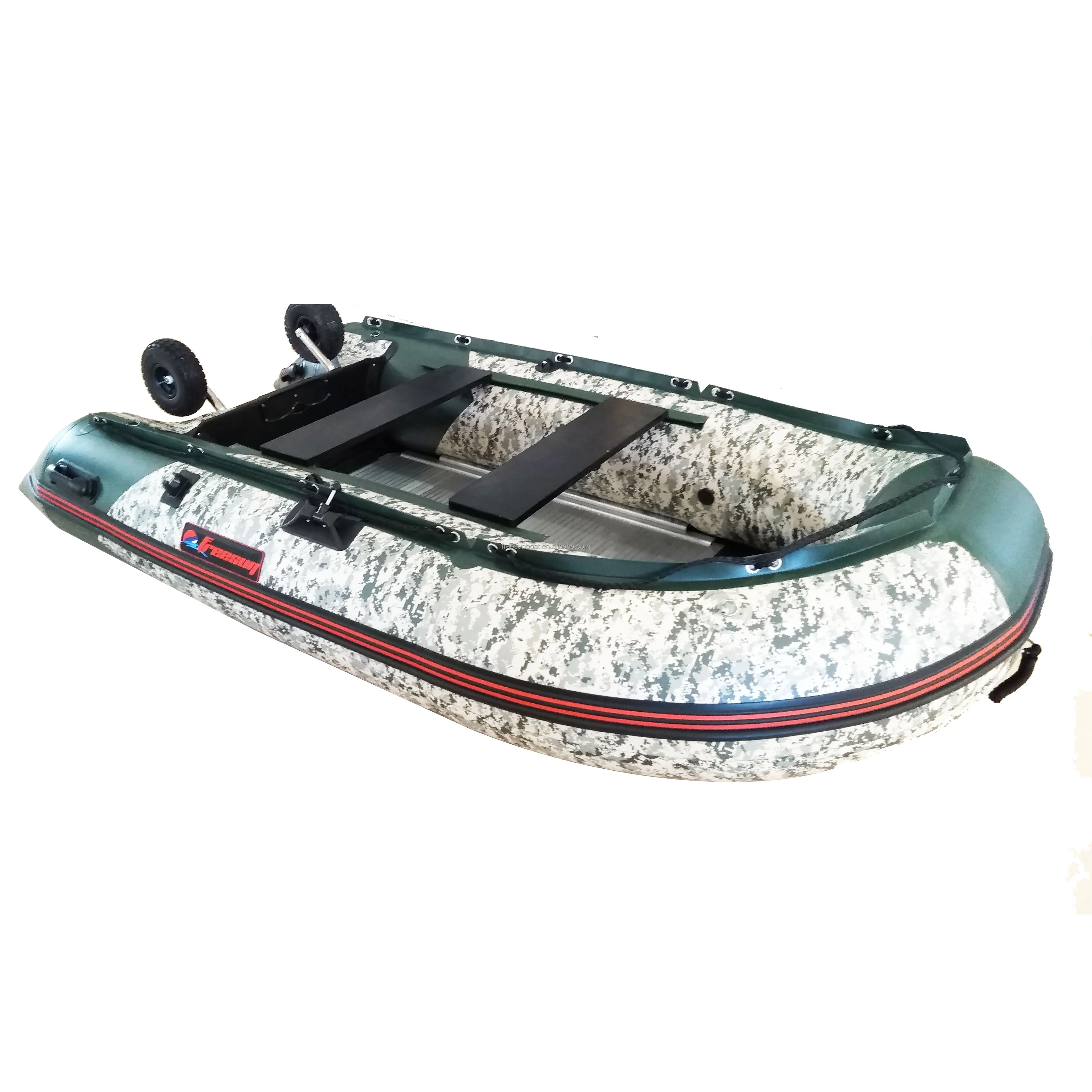FREESUN Inflatable Boat with Motor Inflatable Pvc Boat for Sale CE Rescue Sport Speed Cheap Bass Fishing Dinghy Pontoon Boat