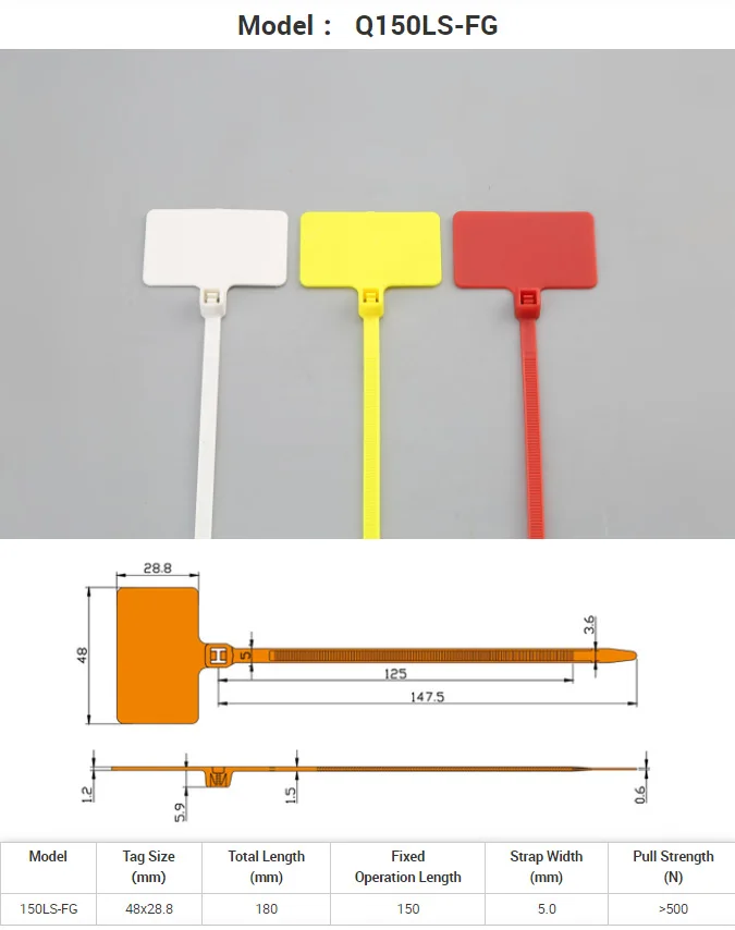 Customize Multicolor Nylon Cable Ties with Tags – Ideal for Wire ...