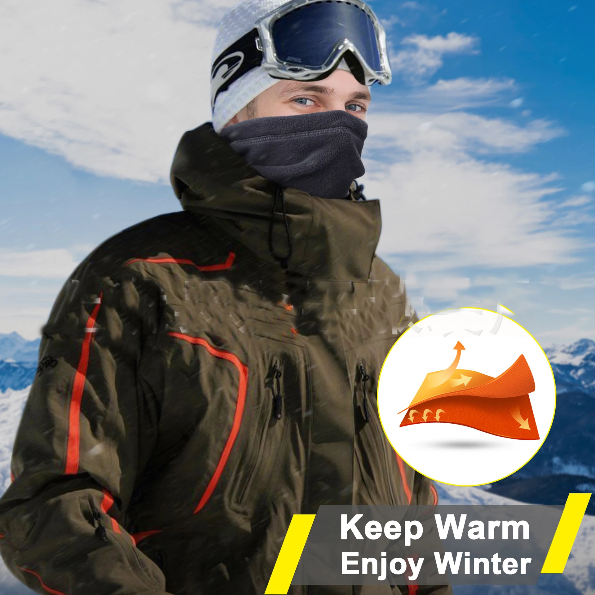 Fahrrad Radfahren Ski Totenkopf Halbgesichtsmaske Schal Mehrzweck Halswärmer We 335795651166