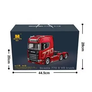 HOSHI 1:18 RC Alloy Toy Tractor Trailer Truck with Light & Sound