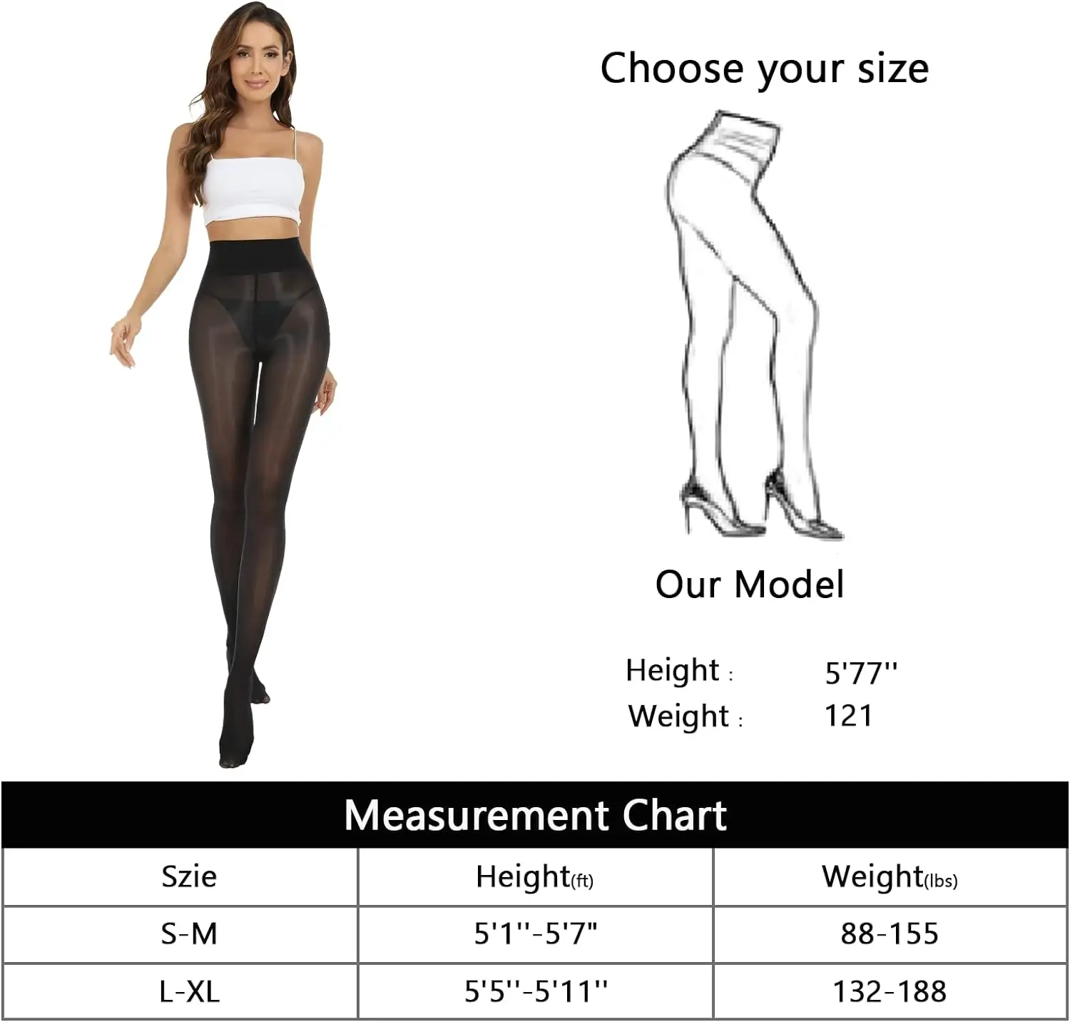 Collant Pizzo Donna Collant Da Donna In Pizzo - Tipo Stay-up (stanno Su), Altezza Coscia, Effetto Sexy Ed Elegante Collant Da Donna Trasparenti - Foto 2