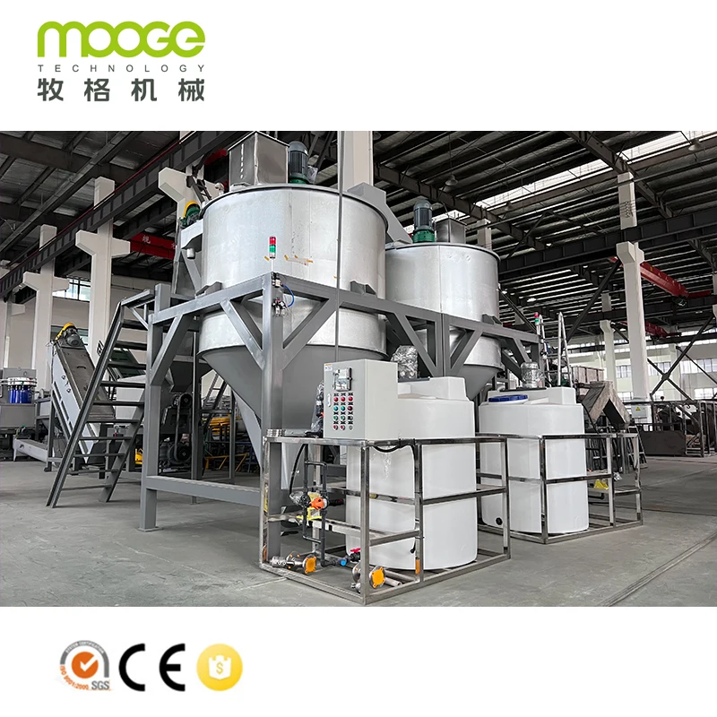 Recycled Plastic PET Bottle Crushing Line