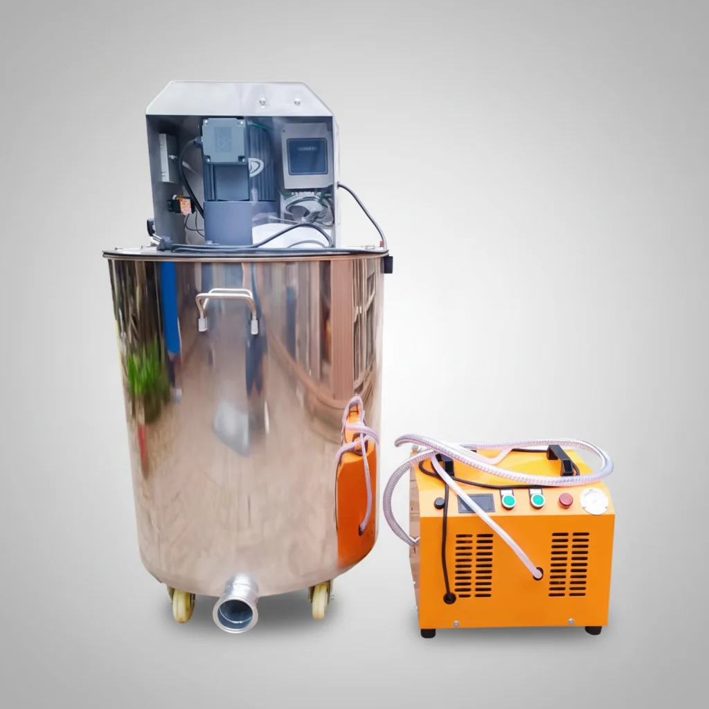 TEBAK   Small Scale Foam Concrete Molding Machine, Efficiently Producing Concrete Foam. Automated Foam Concrete Manufacturing.