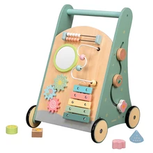 MU New color matching Wooden toy educational toy for kids wooden gears path finder  toy activity baby walker