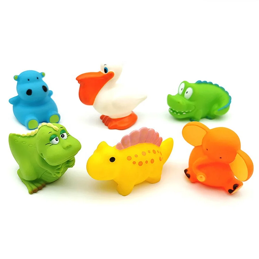 Happy Kid Bath Animal Set Toy Baby Bath Toy Bpa Free Dinosaur Bath Time  Toys for Babies