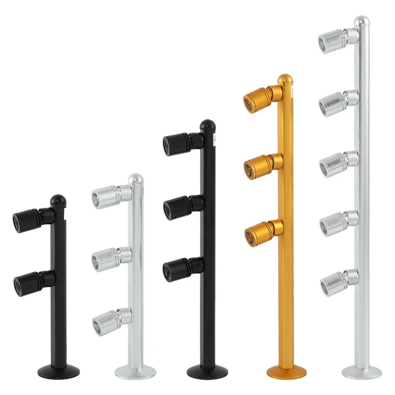 12V 220V 110V Customized Vertical Pole Mini Led Flexible Spot Light 2W 3W 4W 5W Jewelry Rotating Led Display case Lighting