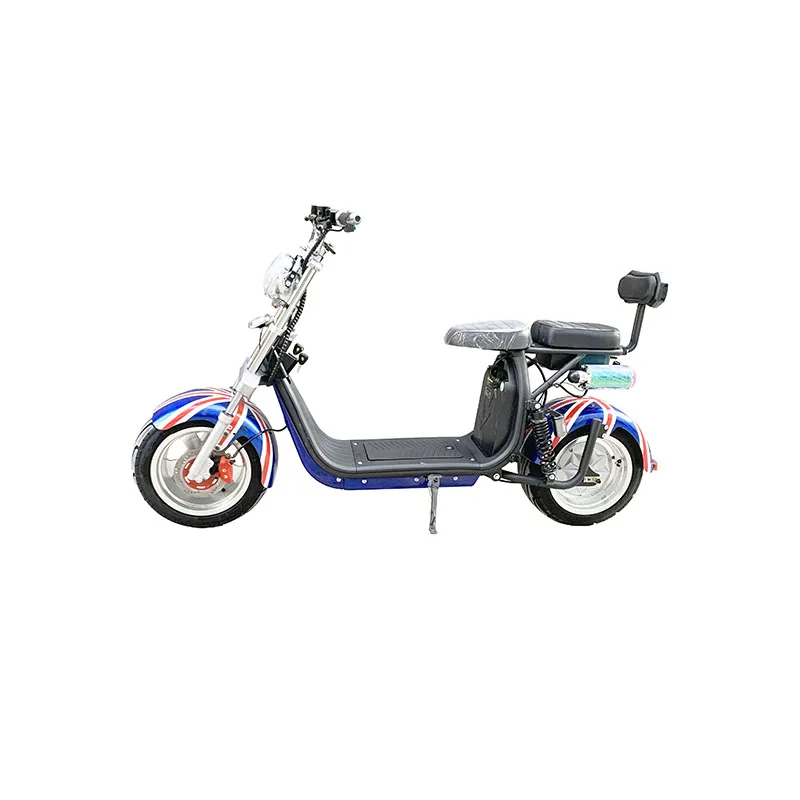 Scooter électrique Citycoco E - 18 Pouces, Moteur 2000W, Charge Max 250kg - Noir