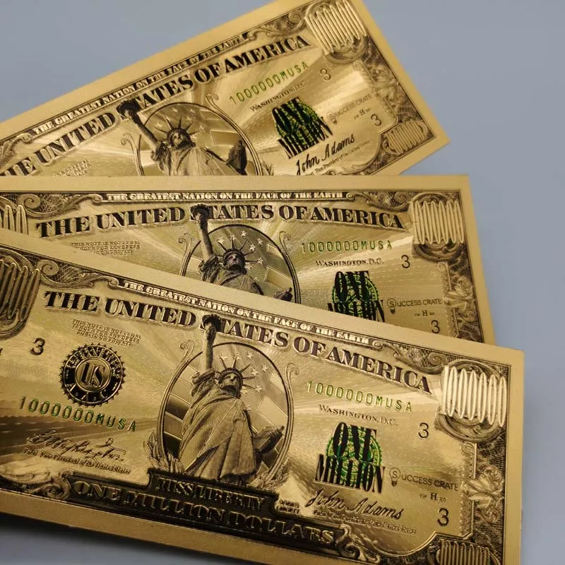 Gold Foil Banknotes - Durable & Professional Gift Collection
