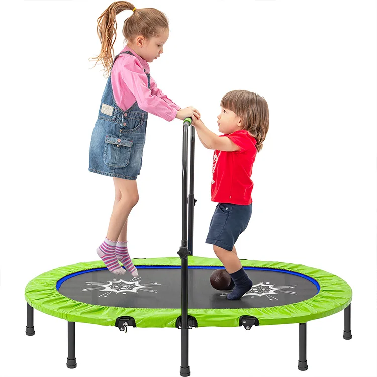 smaak Bediende eb Parent-child Twin Trampoline With Adjustable Handrail And Safety Cover,Mini  Kids Trampoline For Two Kids - Buy Parent-child Twin Trampoline,Mini Kids  Trampoline For Two Kids,Trampoline Product on Alibaba.com