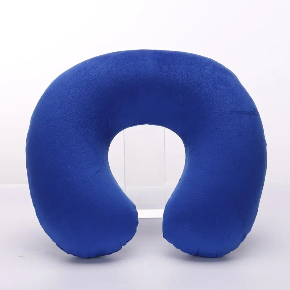 Stock on Hand PVC U Shape Inflatable Travel Neck Pillow