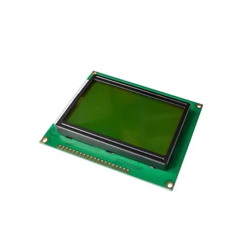 12864 LCD Display Module Graphic Matrix 128x64 Dots Yellow Green Backlight 5V 