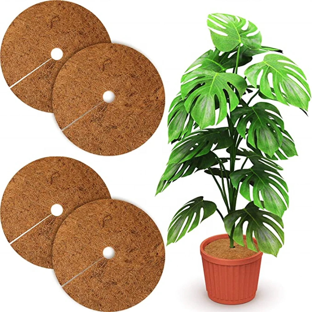 Coconut Coir Fiber Mulch Ring Tree Protector Mat for Disc Plant Cover Weed Control Mats