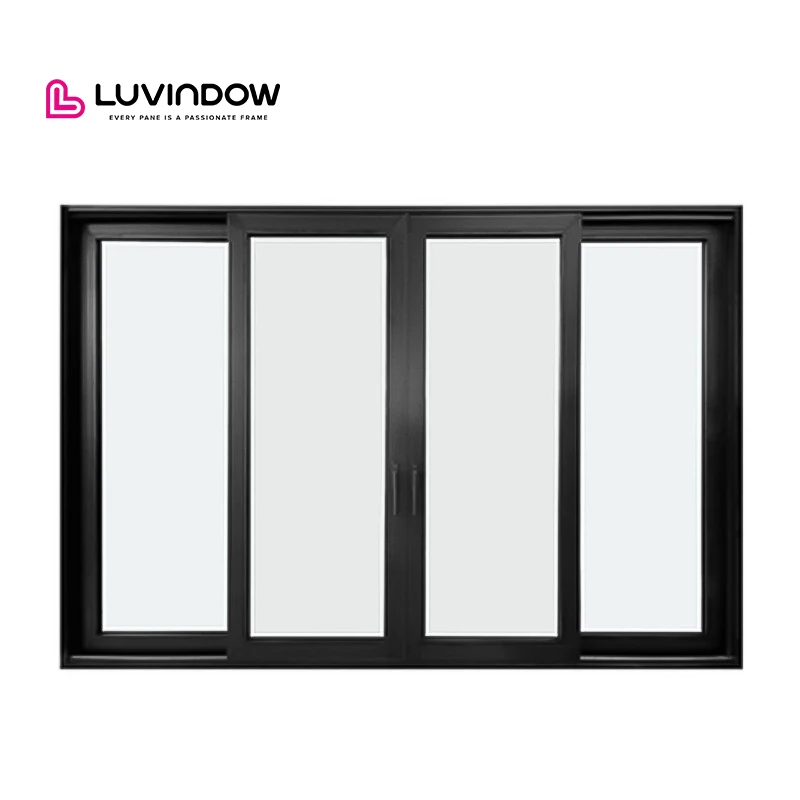 Luvindow Most Popular Thermal Break Aluminum Doors Sound Proof Double Glazed Heavy Duty Multi Panel Bi Folding Doors