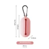 Distributeur de sacs à pop en silicone - rose