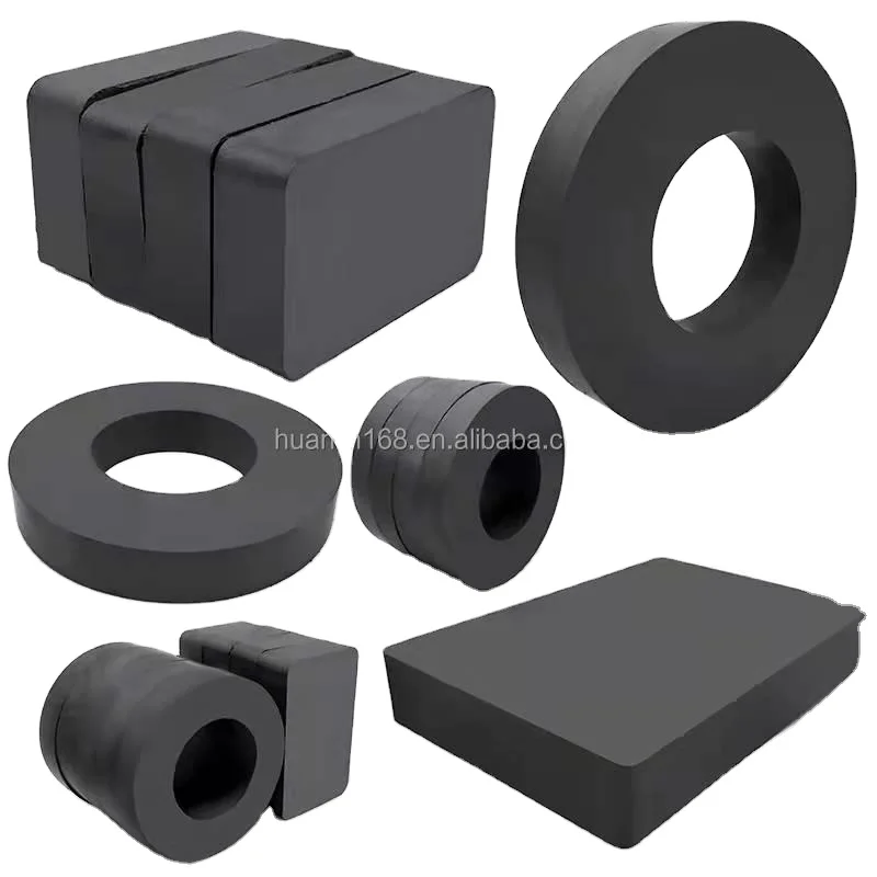 Lot 5 Aimants Anneaux Ferrite 45x22x9 Mm – Trou Central, Force 2,9 Kg, Céramique Noire Industrielle Puissante