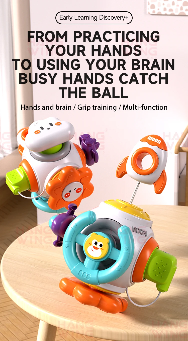 Hw 18m+ Baby Early Educational Discovery Games Puzzle Hand Catch Cute