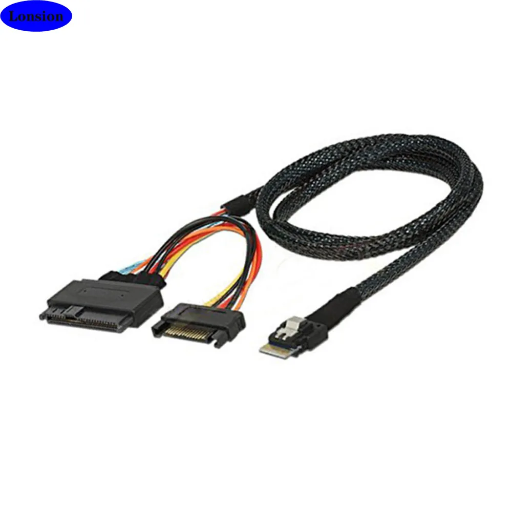 Mini Sas Slim Sff-8654 4i 38p To Sas 8639 U.2 Adapter Cable With ...