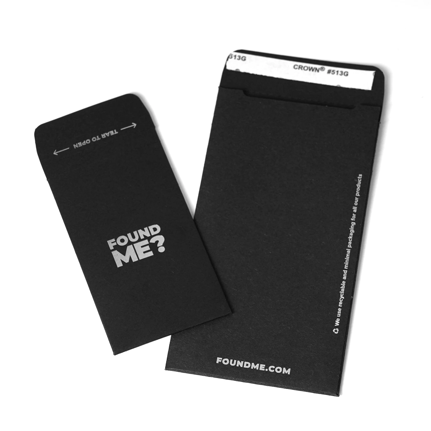 Wholesale Custom Black Cardboard Recycled Envelope Hotel Key Card