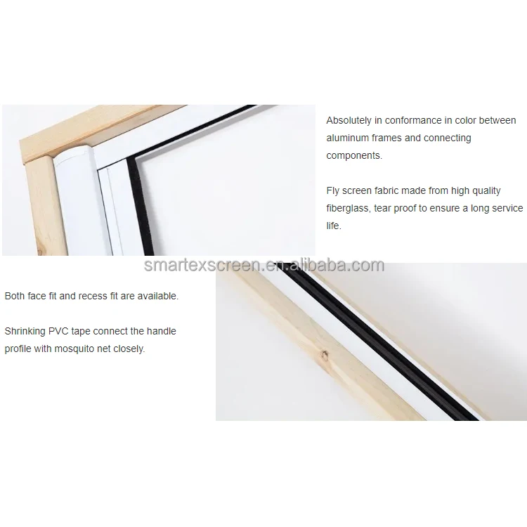 Popular Modern Retractable Invisible Flying Screen Door with Aluminum Frame Safety Net Door for Home and Hotel Use