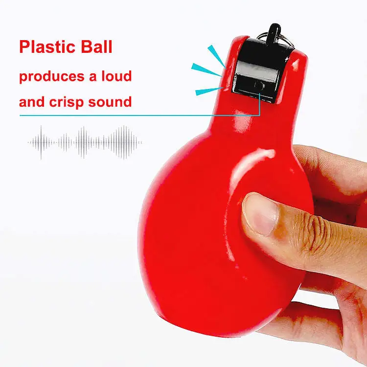 Factory Custom Hand Squeeze Whistle for Teachers Referees Customized Outdoor Sports Whistle for Adults and Kids