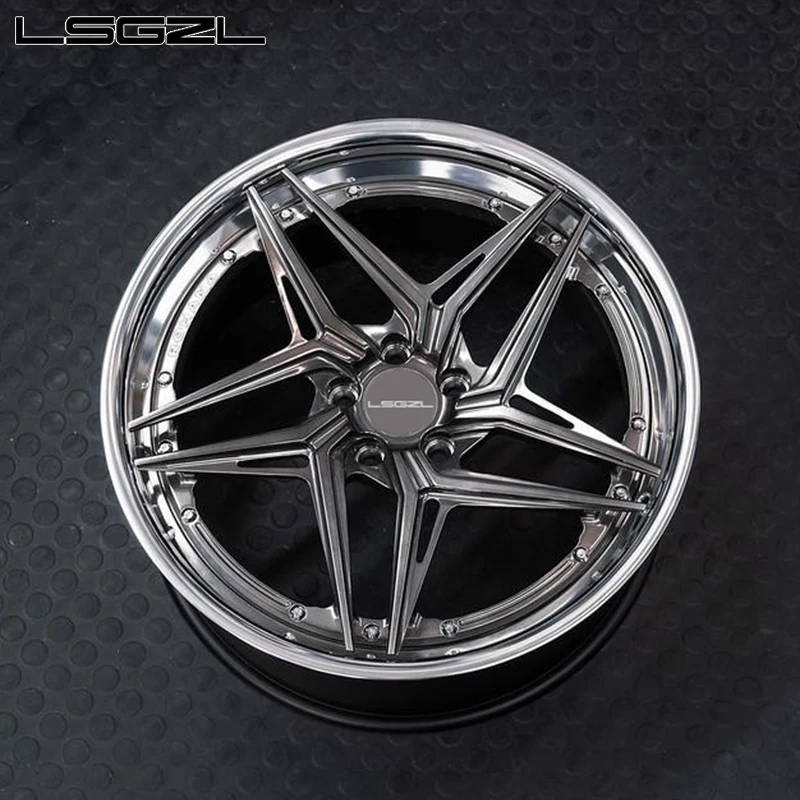 Forged Alloy Beadlock Wheel 5 6 Lug Bolt 5x130 5x112 17 19 20 22 24 Inch Rims Sport Car Wheels