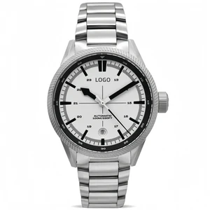 OEM Customized Brand Luxury Automatic Mechanical Watch Powered by Seiko NH35 Movement Grade Titanium Dive Watch