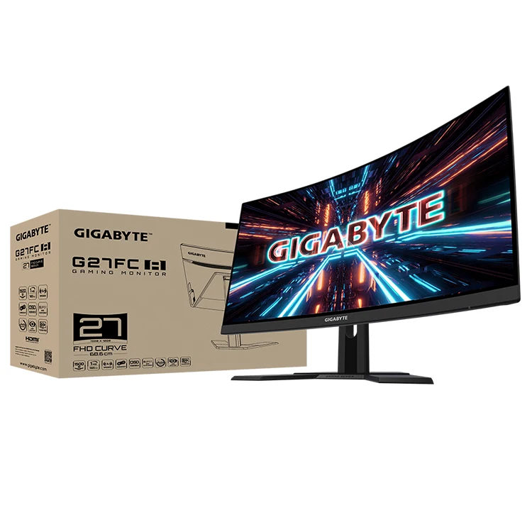GIGABYTE G27FC 27インチ165Hz曲面ゲーミングモニターFHD 1080P