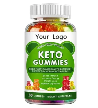Private label gummy Keto Weight Loss Slimming Organic Apple Cider Vinegar Gummies candy