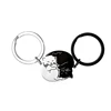 black and white cat keychain pair
