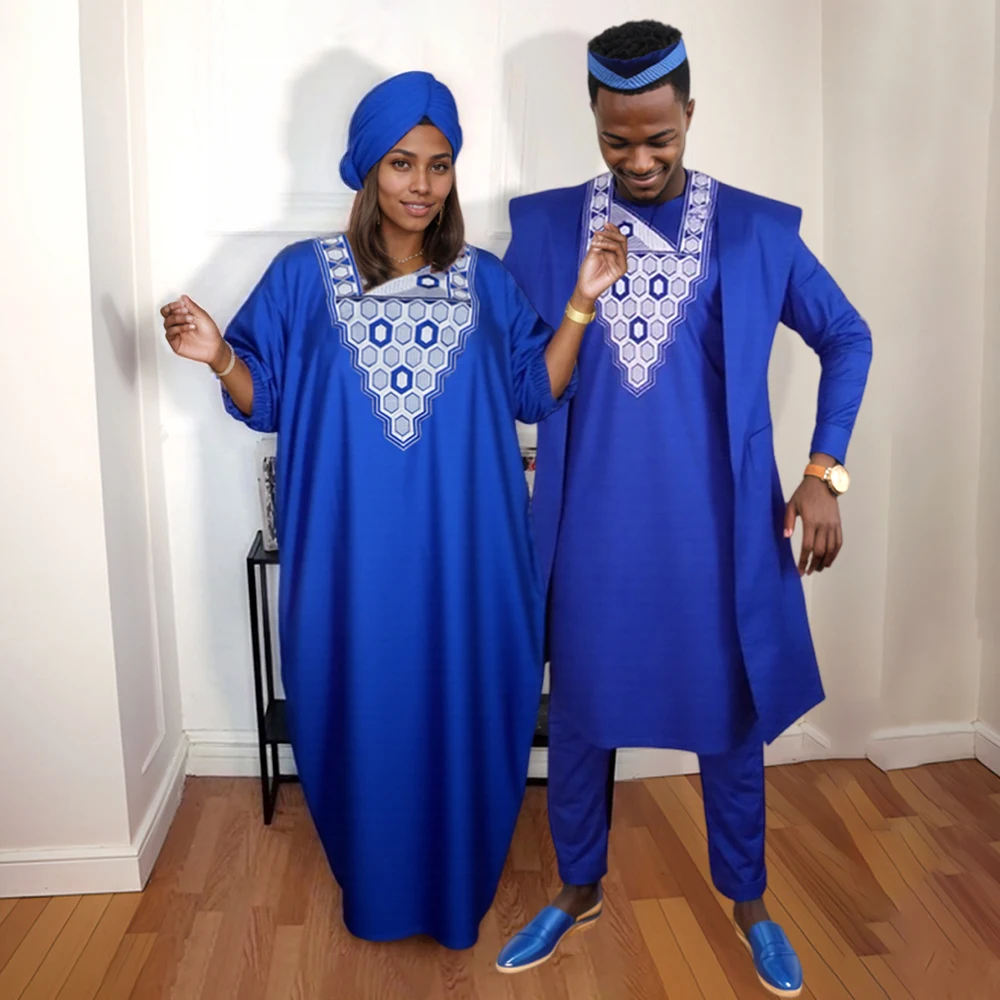 H & D PH10613 Latest New African Men Dashiki Embroidery 3 Pieces