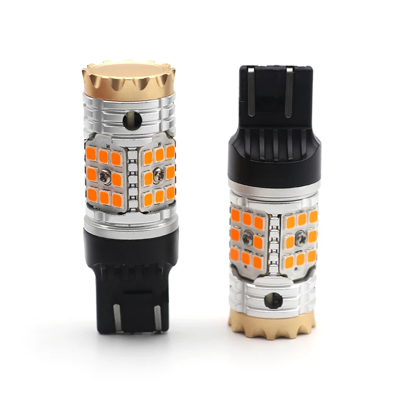 Высокая мощность Canbus 7443 7440 BA15S 3156 BAU15S Светодиодная лампа T15 1156 DRL
